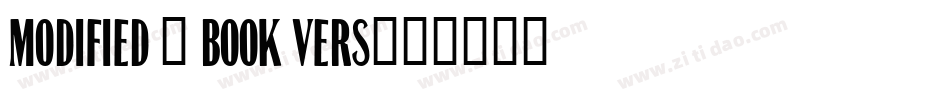 Modified 2 Book Vers字体转换